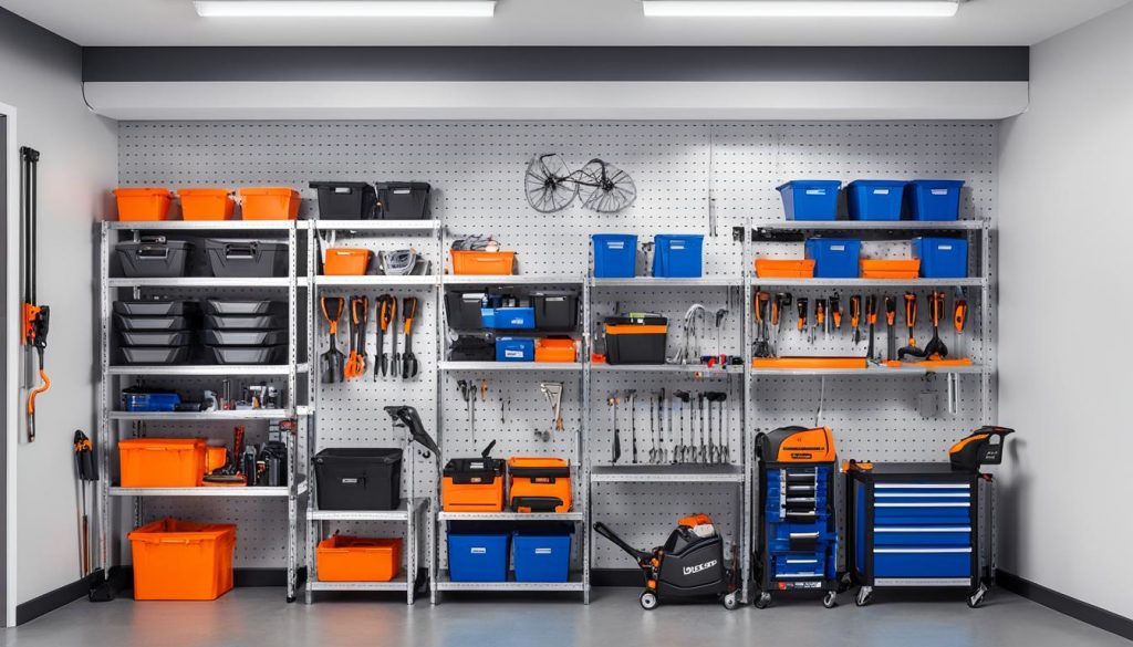 adjustable garage shelving