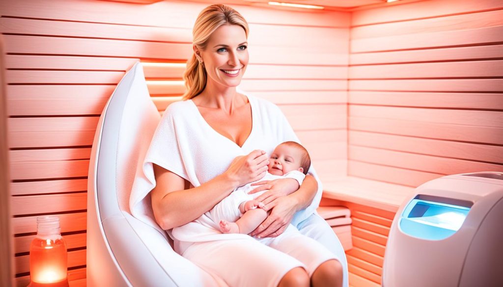 infrared sauna while breastfeeding