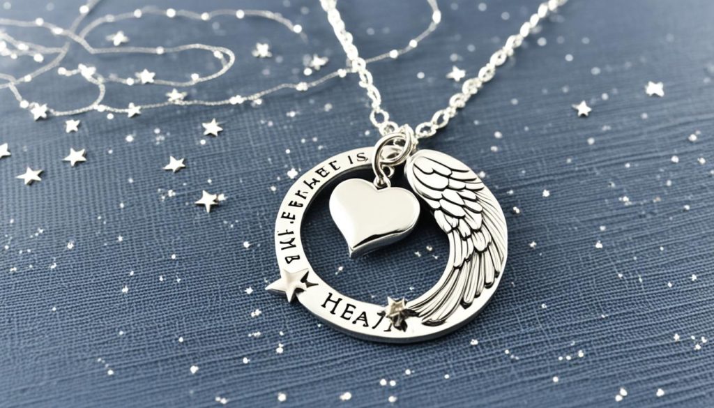 A Piece of My Heart is in Heaven Necklace