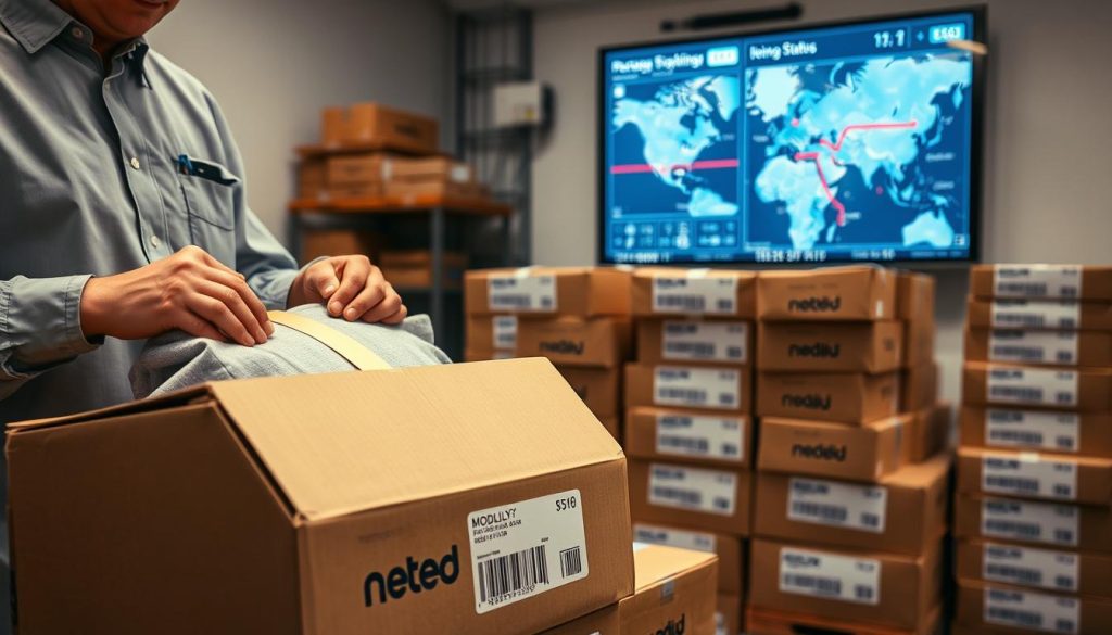 Modlily shipping process and package tracking