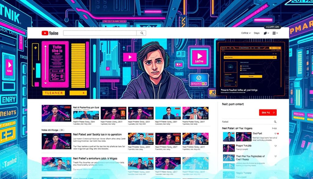 An image of Neil Patel's YouTube channel