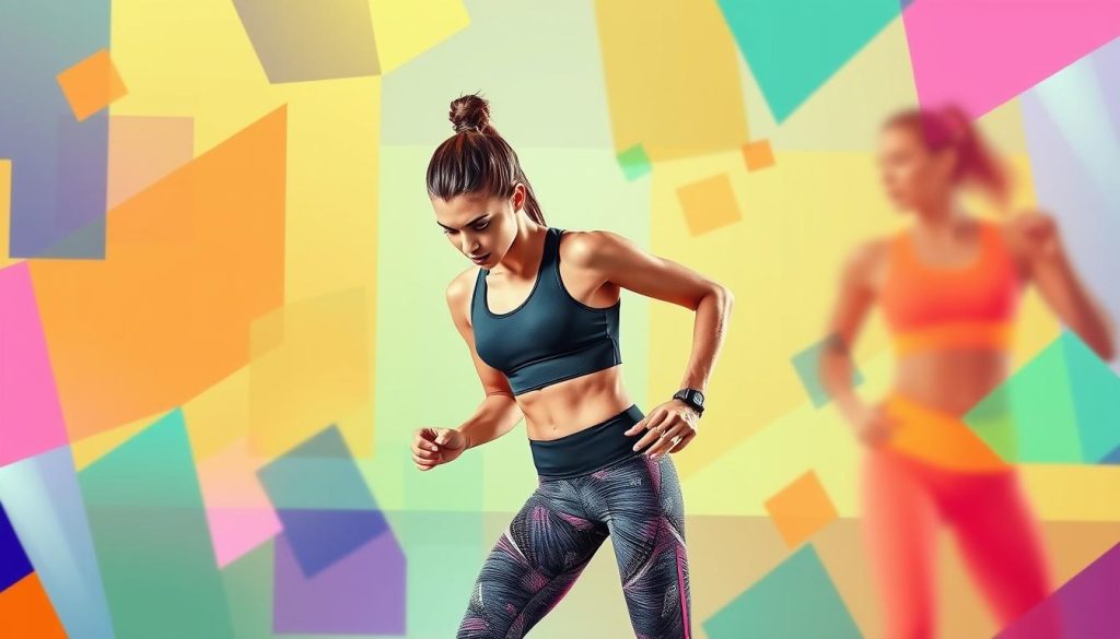 Generate an image of WISKII ACTIVE fitness wear