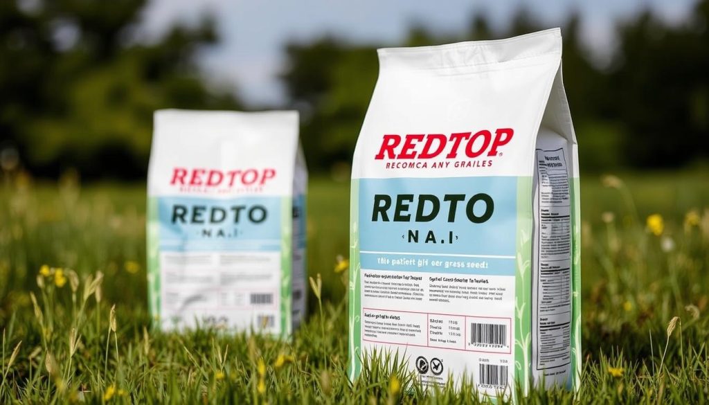 Image of REDTOP Regions na - Dry-Med grass seed packaging