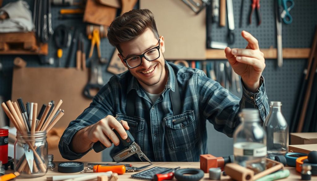 Image of a person using a HOTO Tool Set for a DIY project