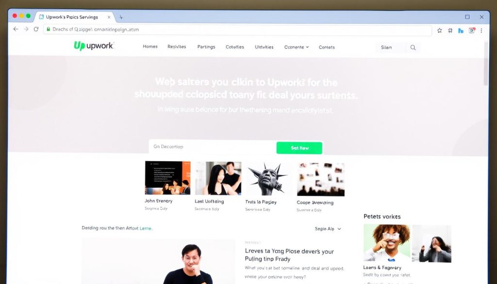 Image of Upwork homepage or logo