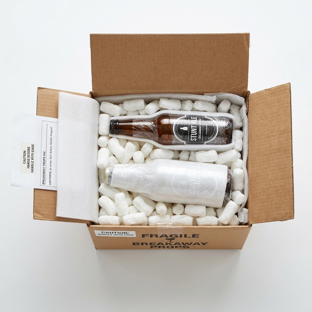 Unboxing breakaway bottles - carefully packed with foam padding